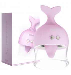 HK LETEN - Kissing Fish Licking Sucking Oral Nipple Breast Stimulator Massager Vibrators (Chargeable - Pink)